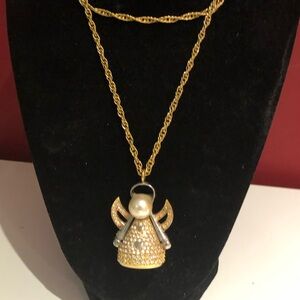 Xanadu Vintage Angel Watch Pendant Necklace